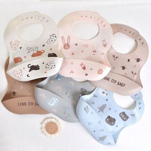 Baberos de Silicona para Bebés, Personalizables con Logotipo, Lindos y Suaves, para Niños Pequeños - Product Image 1