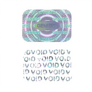 Customized Anti-counterfeit <b>Box</b> Sticker UV Ink PET Material Die Cut Shape Hologram Label for Mobile Phone Consumer Electronics - Product Image 1