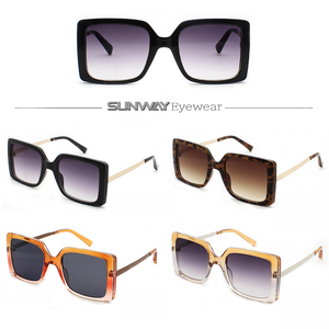 New Trending Oversized Square Frames Sunglasses Custom Logo Promotion Shades Fashion Brand Designer Women Sun Glasses - Product Image 2