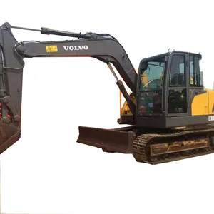 Opération facile Excavatrice utilisée à vendre Volvo EC80D PRO petite excavatrice utilisée par chenille de 7.45 tonnes