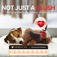 Juguete de Peluche Suave AFP para Aliviar la Ansiedad en Mascotas, Simulador de Latidos del Corazón, Ayuda para Dormir, Entrenamiento Comportamental, Juguete para Perros y Cachorros