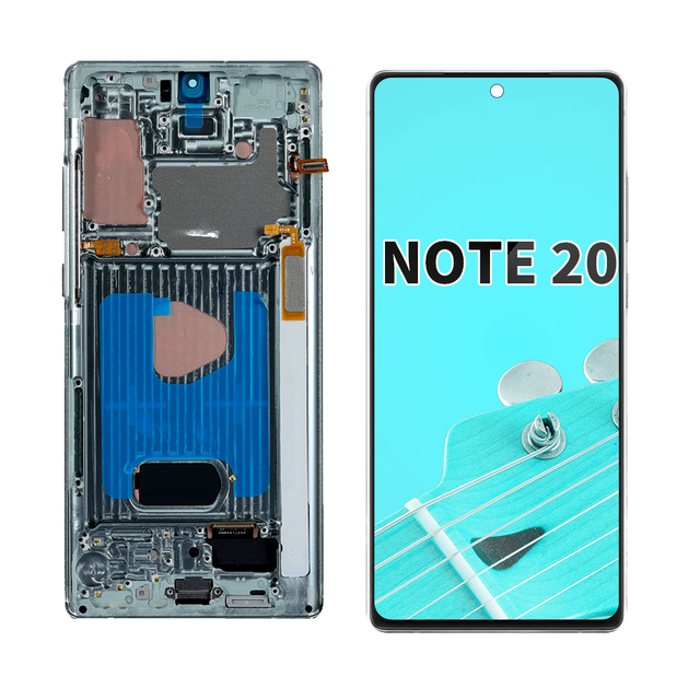 AMOLED LCD for Samsung Galaxy Note 20 Screen Replacement N980 N981 5G with Frame LCD Display Touch Digitizer Assembly Pantalla
