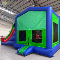 Château gonflable en PVC durable pour enfants, toboggan gonflable portable intérieur/extérieur pour location, trampoline gonflable
