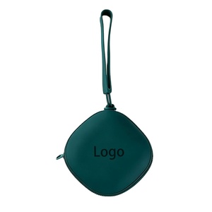 Cross-Border Cute <b>Mini</b> Silicone Coin Purse Portable Canvas <b>Pouch</b> and Headphone Bag for Students <b>Mini</b> Wallet Storage - Product Image 1