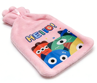 Sac à eau chaude Kawaii en peluche lapin mignon, 500 ml/750 ml, pour réchauffer les mains des bébés en hiver