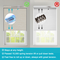 Gran oferta de persianas enrollables opacas para ventanas inalámbricas, persianas enrollables de tela, Persianas con aislamiento térmico para el dormitorio del hogar.