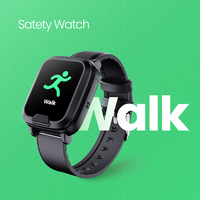 Montre connectée 4G EV06 pour personnes âgées, étanche, avec moniteur de fréquence cardiaque, moniteur de SpO2, bouton SOS, rappel de médicaments et fonction de rappel de sédentarité