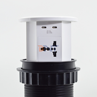 Multiprise escamotable moderne en aluminium de qualité supérieure, compatibilité universelle, prise murale, rallonge, Europe 16A NFC SDK