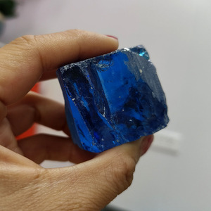 Aguamarina sintética en bruto, circonita cúbica en bruto, piedra preciosa sin tallar para la fabricación de joyas, piedra suelta. - Product Image 4