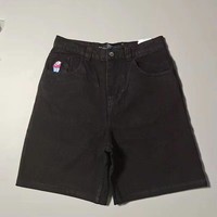 Jorts Amples Personnalisés OEM, Jeans Courts Baggy en Denim de Haute Qualité pour Hommes, Vente en Gros