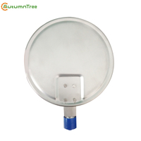 Manomètre de pression sous vide sec 63mm 100mm en acier inoxydable Bourdon Tube Capsule manomètre
