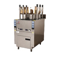 Nouvelle Machine Commerciale Automatique à Cuire les Pâtes à 6 Stations, 12KW, en Acier Inoxydable de Haute Qualité, pour Usages Intenses