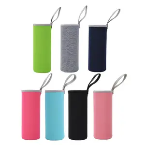 Suporte de garrafa de neoprene, 450-550 ml, eco friendly, isolado, copo de preservação de calor, mangas, saco refrigerador