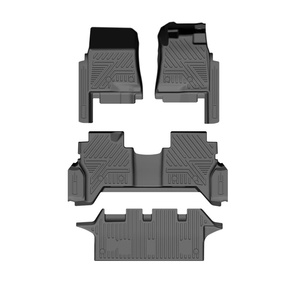 แผ่นรองพื้นรถยนต์กันลื่นแบบกำหนดเอง 5D TPE กันน้ำ สีดำ หนา 3-3.5 มม. ลายเรขาคณิต สำหรับรถยนต์พวงมาลัยขวา MITSUBISHI - Product Image 1