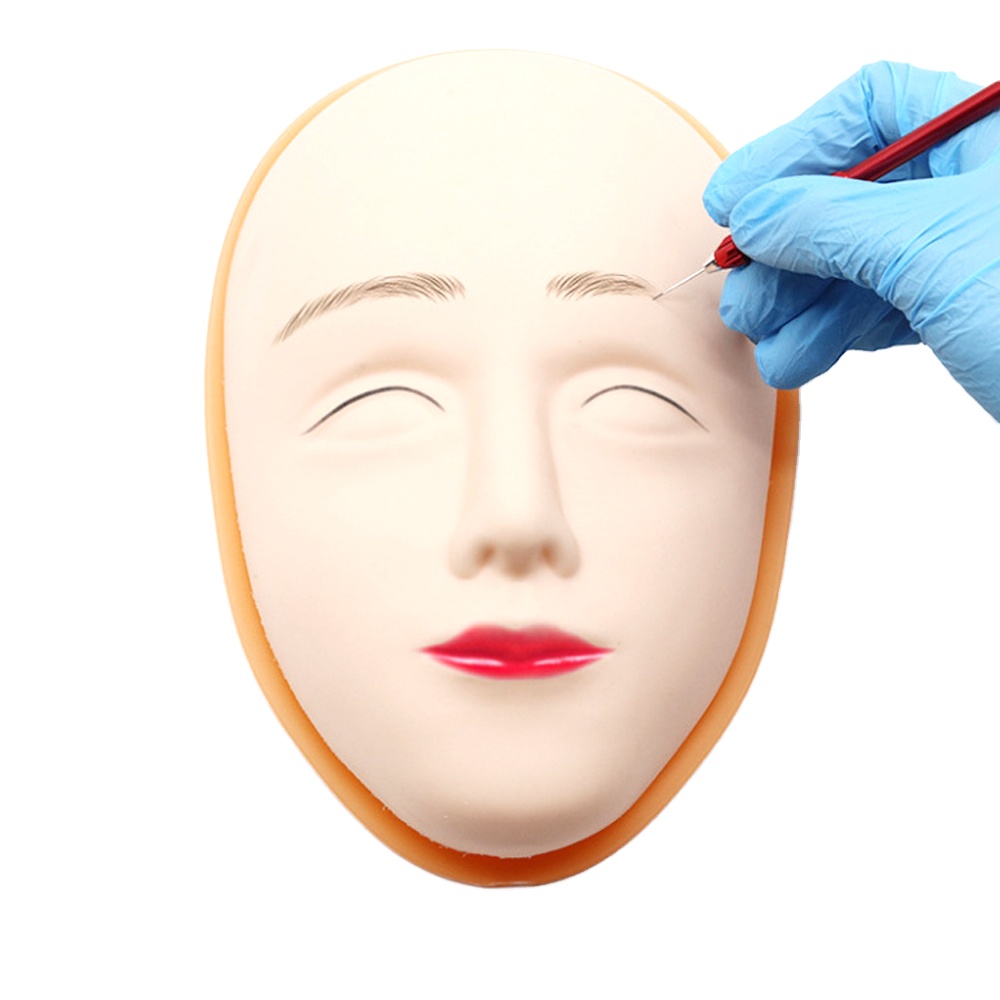Перманентный Макияж для губ, микро лезвия, для тату бровей практика для ухода за кожей лица обучение татуировки силиконовая головка