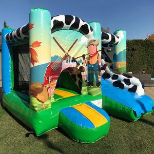 Castillo inflable con tobogán, combo de brincolín inflable con forma de dragón, casa de brinco comercial. - Product Image 3