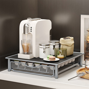 Cajón de Almacenamiento Metálico para <span class=keywords><strong>Cápsulas</strong></span> K-Cup, Organizador Multifuncional para <span class=keywords><strong>Cápsulas</strong></span> de Café, Estante de Almacenamiento para Encimera de Cocina - Product Image 2