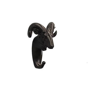 Ganci appendiabiti da parete a forma di testa di animale alla moda, <span class=keywords><strong>in</strong></span> <span class=keywords><strong>resina</strong></span> resistente, creativi, per decorazioni domestiche - Offerta imperdibile - Product Image 3