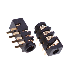 Pj393a 3.5mm 7P/8P Stereo Headphone Jack mạ vàng địa chỉ liên lạc 5 pin thông qua lỗ Dip gắn kết cho thiết bị âm thanh thiết bị di động - Product Image 2