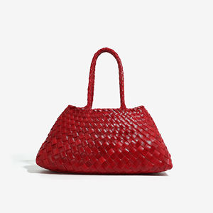 2025奢华纯正编织PU皮革肩包新设计女包，中国批发手工编织袋 - Product Image 3