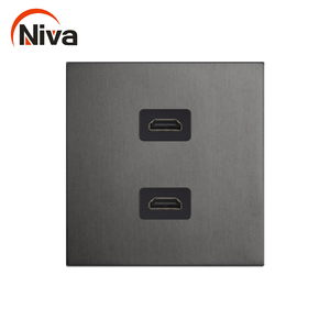 Niva NV5 重型不锈钢面板墙壁插座 单/双 H D <span class=keywords><strong>M</strong></span> I 插座 英国/美国/欧盟标准 - Product Image 2