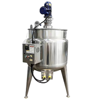 Homogénéisateur automatique à moteur AC en acier inoxydable SUS304 haute sécurité, capacité 100L/200L, pour émulsification cosmétique et mélange de parfums