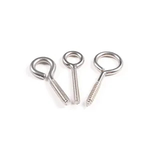 Hook Screws for Wood Wholesale Stainless Steel 304/316 Galvanised Eye Screws Lifting Bolt Sling <strong>Ring</strong> Sheep Hook and Eye Screw - Product Image 4