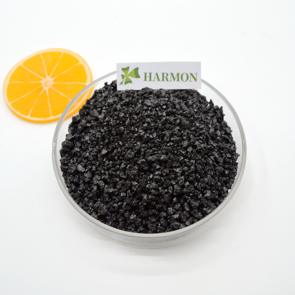 Высокое качество, конкурентоспособная цена, блестящее гранулированное удобрение в виде хлопьев фулвата и гуминовой кислоты, 100% водорастворимое удобрение для почвы