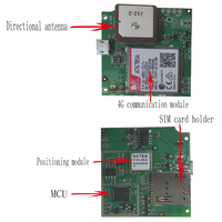 Traceur GPS portable sans fil rechargeable personnalisé PCBA A7670SA GSM 2G 4G Cat-M1, dispositif de navigation et de suivi GPS