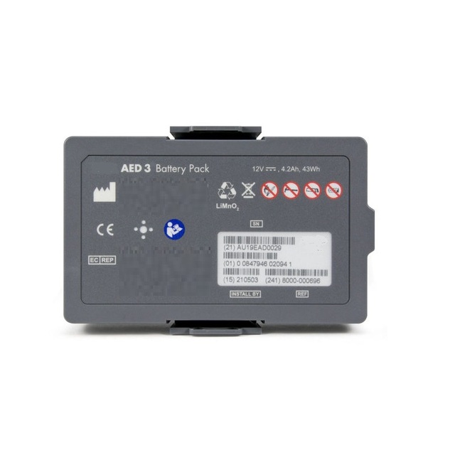 Finest Replacement Battery 8000-000696 Non-Rechargeable 12V 4.2Ah for ZOLL AED 3
