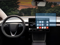 2023 version Tesla Car Navigation 15.4 pouces et écran arrière 8 pouces accessoires en verre trempé pour Tesla Model 3 protecteur d'écran
