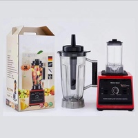 Blender Elektrik 2L Kecepatan Tinggi Multifungsi Pembuat Smoothie dan Susu Kedelai dengan Pisau Ganda Stainless Steel untuk Penggunaan di Rumah