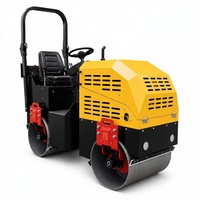Compacteur routier vibrant à double tambour QIYUN, moteur diesel, certifié CE