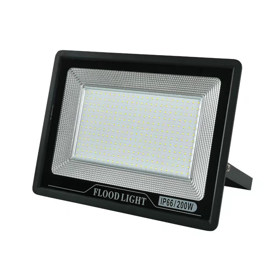 Lampu LED Floodlight Slim AC85-265V 50/60Hz Outdoor Flood Lampu Tahan Air 150W 200W 250W Lampu Spot