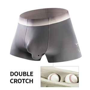 Bóxers de Nylon con Doble Bolsa para Hombre, Tejido Fresco, Sin Costuras, de Lujo, con Cinturón, Ideales para Uso Casual - Product Image 1