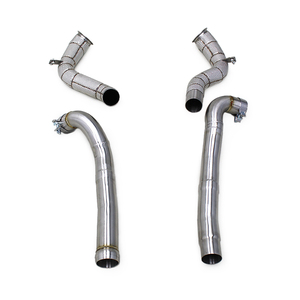 Collecteur d'échappement SS304 pour Mercedes-Benz AMG GT GTS GTR GTC C190 4.0T 2014-2020, haute qualité, flux libre - Product Image 1