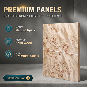 Impiallacciatura in Legno di Mappa Burl Naturale di Prima Qualità - Product Image 1