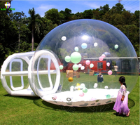 AIRFUN Maison de bulles gonflable géante transparente pour enfants, dôme igloo en cristal, tente à bulles, maison à bulles gonflable transparente