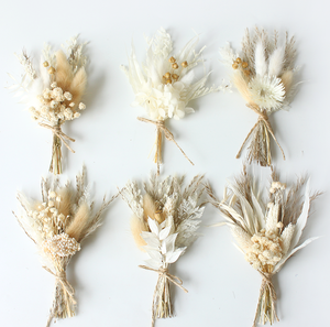 Mini Bouquet de fleurs séchées nouveau Design vraie Nature mixte bébé souffle lapin queues en gros <span class=keywords><strong>eucalyptus</strong></span> pour mariage poignet Corsage - Product Image 2