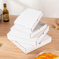 Boîte d'emballage pour pizza en carton ondulé écologique avec logo personnalisé, revêtement imperméable anti-UV, impression quadricolore, recyclable