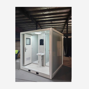 Toilettes mobiles de luxe en acier de haute qualité, toilettes portables, salle de bain extérieure, unité de douche, toilettes, mini-pods, conteneurs - Product Image 3