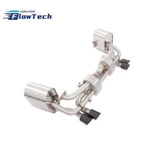 ระบบท่อไอเสียแบบ Catback พร้อมวาล์ว วัสดุ 304 SS ปลายท่อแบบ Quad และระบบควบคุมวาล์วแบบ OEM สำหรับรถ Porsche 991.1 3.4L 3.8L - Product Image 3