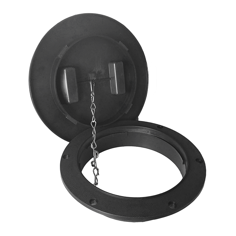 Couvercle De Trappe Ronde Pour Bateau – Étanche, Plastique Solide, Inspection Pont, Kayak Canoë, Noir