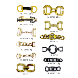 HJ <span class=keywords><strong>IRun</strong></span> Logo personnalisé Boucle de chaussure Lacets Breloque de verrouillage Or Sneaker Accessoires avec strass Métal Accrocher <span class=keywords><strong>Chaussures</strong></span> Chaîne - Product Image 5
