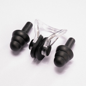 Ensemble de natation en silicone souple, pince-nez étanche + bouchons d'oreilles avec boîte pour le surf, la plongée et l'apprentissage de la natation, accessoires - Product Image 3