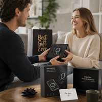 Banque de puissance mobile avec logo personnalisé de grande capacité avec câble intégré d'entrée magnétique sans fil de type C et batterie LI-Polymer