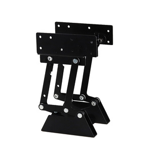 Base Metálica Plegable con Elevación Hidráulica para Mesa de Centro, Escritorio de Computadora, Diseño Industrial, Acabado Negro por Electroforesis - Product Image 4