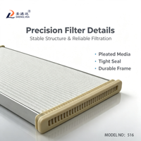 Panel Filter Debu Tipe Plat Industri, Filtrasi Presisi Tinggi, Langsung dari Pabrik, Stok Banyak Tersedia & Pengiriman Cepat