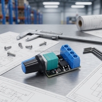 Régulateur de vitesse de moteur CC PWM 5V-16V 12V, interrupteur de vitesse 10A, module de contrôle de la luminosité LED