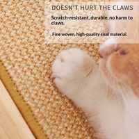 Griffoir pour chat en bois massif réglable en hauteur, avec sisal, fabrication OEM/ODM en gros, emballage carton moderne, pour aiguiser les griffes
